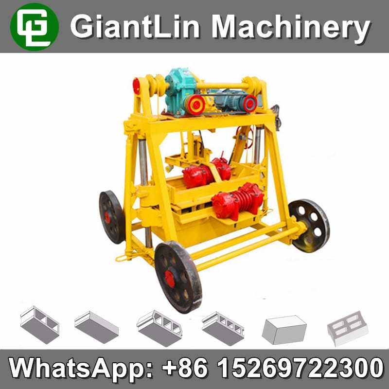QMY4-45 movable electricity hollow block machine