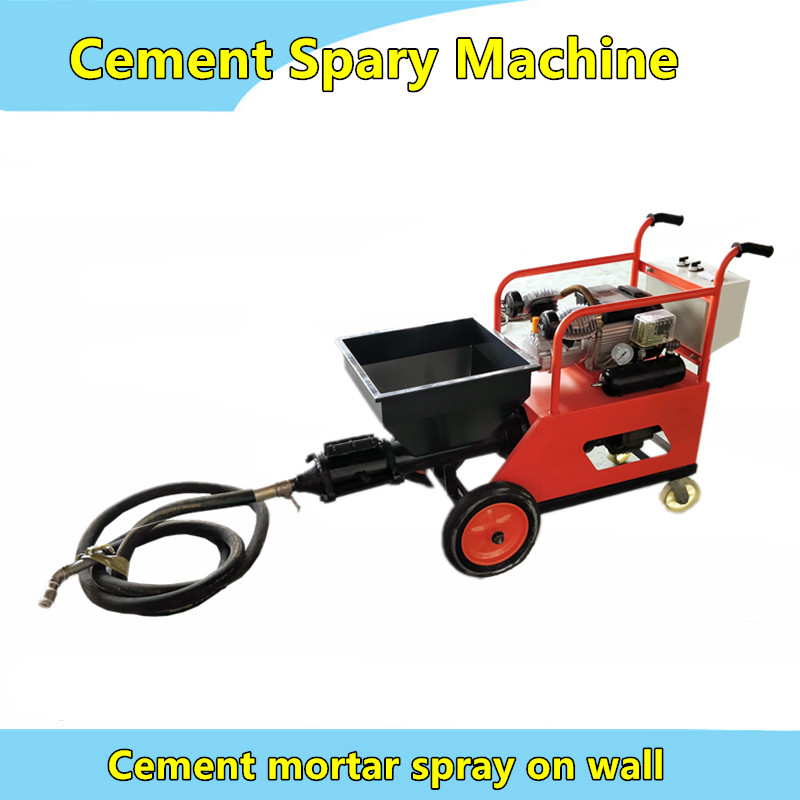 small movable cement mortar spray plastering machine